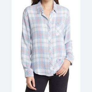 NWOT Rails Brady Ivory Cloud button down- size small